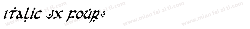 Italic JX Four字体转换